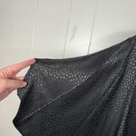Andree by Unit  Black Embossed Leopard Print Poncho Dolman Sleeve Blouse Small S Photo 1