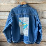 Vintage Tioga Sport Denim Jean Jacket South America Travel Unisex Large Blue Photo 6