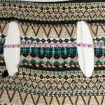 Geometric Patterned Tunic with Blue Accents Brown Size undefined Photo 10