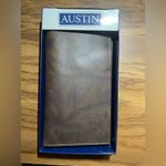 Unisex Austin Brown Wallet with 3 sleeve pockets, ID card, 6 photo & 7 card slot Photo 1