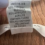 August Silk  Vegan Leather & Knit Vest XL Brown Tan Open Front Sleeveless NWOT Photo 4