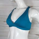 Carmen Marc Valvo  Teal Bikini Swim Top Photo 0