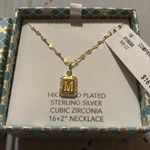 Rachel Zoe  “M” initial necklace Photo 2