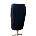 Tahari Elie  Skirt Black Size 6 Side Zip Photo 2
