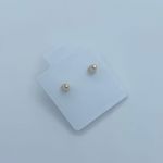 Bebe Real 14k Gold Tiny earrings purple Earrings  Photo 1