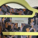 Classiques Entier  Leopard Print Silk Ruffle Blouse Sz S Photo 5