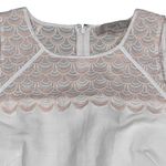 Loft NEW White Embroidered Scallop Yoke Dress Photo 4