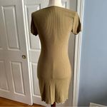 SO  Olive Green Short Sleeve Ribbed Bodycon Dress Size Small Teens Juniors Photo 1