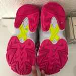 Adidas  Women's Original Falcon Sneaker, Shock Pink/Solar Yellow/White size 6 Photo 9