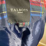 Talbots  Womens Puffer Vest 2XL Gilet‎ Multicolor Lined Plaid Full Zip Down Photo 3
