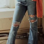 American Eagle Outfitters Ripped Flare Jeans Photo 0