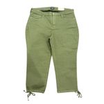 NYDJ  Capri Jeans with Drawcord Hem in Olive, Size 18W​​ Photo 2