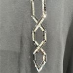 Bob Mackie  1980s Sequin Top Dynasty Black Silver Retro Photo 1