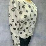 NWOT Better Together women’s skull/ halloween cropped sweatshirt L White Size L Photo 2