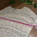 Free People Back and Forth Tunic Sweater Open Knit Photo 7