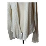 Cut Loose Sweater Women Medium Ivory Textured Open Front Knit Cardigan Boho Photo 5