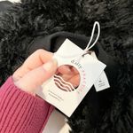 Anthropologie Daily Practice  Fluffy Crewneck Sweatshirt Black Medium Photo 1