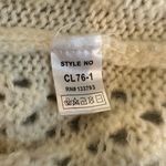 POL  Cable Knit long sleeve lace hem detail off white sweater size Medium Photo 8