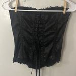 Frederick's of Hollywood VTG Frederick’s of Hollywood Black Lace Up Boned Bustier/Corset Size 34 Photo 1