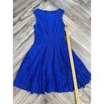 City Studio Juniors Lace Trim Mini Fit & Flare Dress Size 0 Bright Royal Blue Photo 6