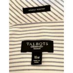 Talbots  Woman Wrinkle-Resistant Pinstripe Button-Down Shirt, 16W Photo 4