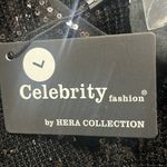 Celebrity Fashion by Hera Collection Dress Sz L Sparkling Black Sequins Size L Photo 6