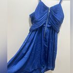 House Of Harlow 1960 Mini Dress Women's Cobalt Blue Satin NEW With Tag SiZe XS Photo 3