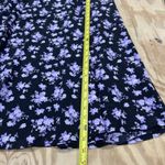 Y2K Milkmaid Babydoll Midi Dress Women's Large Black Floral Whimsigoth Fairy Photo 12