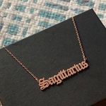 Sagittarius Necklace Dipped In RoseGold... Gold Photo 1