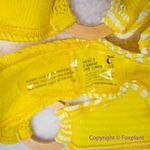 NEW Cleonie X Free People ripple brief striped bikini bottom, one size Yellow Size L Photo 15