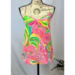 Lilly Pulitzer Dusk Camisole Racer Back 100% Silk Flamingo Print Size M Photo 5