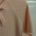 Lee  Pink Tie Front‎ Fitted Short Sleeve Blouse Photo 3