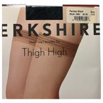 VTG Berkshire Womens C D Black Thigh High Sheer Leg Stockings Pantyhose Sexy USA Photo 3