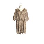 PRETTYGARDEN  Brown and White Patterned Romper Photo 1