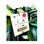 Lefties NIGHTIE Womens LG Pajama Dress Groovy Satin Floral Abstract Swirl Y2K Photo 4