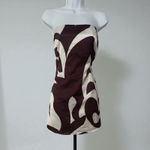 SNDYS Angel Mini Dress in Brown Swirl Size Xl Photo 6