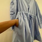 Chic Light Blue Long Sleeve Dress Size L Photo 10