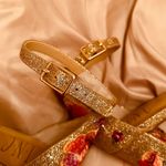 International concepts Gold Floral Heels Photo 4