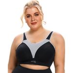 Specifixs high impact black & gray athletic workout 48D bra Black Size undefined Photo 0