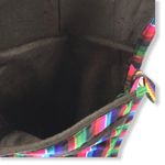 Toni Boho Gypsy Festival Rainbow Fringe Crossbody Bag Blue Photo 6