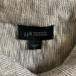 J‎ Jill Wearever Gray Button Front Knit Tunic Top Lightweight Travelwear Medium Photo 2