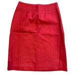 Ann Taylor Vintage Blue Label Wool Lined Red Cherry Pencil Skirt Women’s Size 8 Photo 1