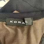 Koral 3/$15 NEW Asymmetric Colorblock Ribbed Tank Top in Brown/Black Photo 9