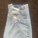 Good American  Good Legs Chewed Triangle Hem Light Wash High Waist Jeans Size 27 Photo 6