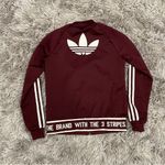 Adidas originals supergirl track jacket XS in maroon/burgundy Photo 4
