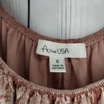 Active USA  Crushed Velvet Off The Shoulder Flutter Sleeve BohoTop Photo 4