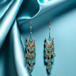 Sophistication and Freedom to Your Look with Long Beaded Fringe Earrings Photo 1