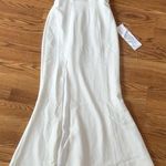 Dress the Population Sandra Plunge Crepe Trumpet Gown off white size Xxs Photo 7