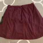 EXPRESS Maroon Skater Skirt Photo 1