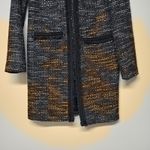 J.Crew Womens Tweed Fringe Lady Day Coat Black Boucle Textured Jacket Sz 00 Photo 4